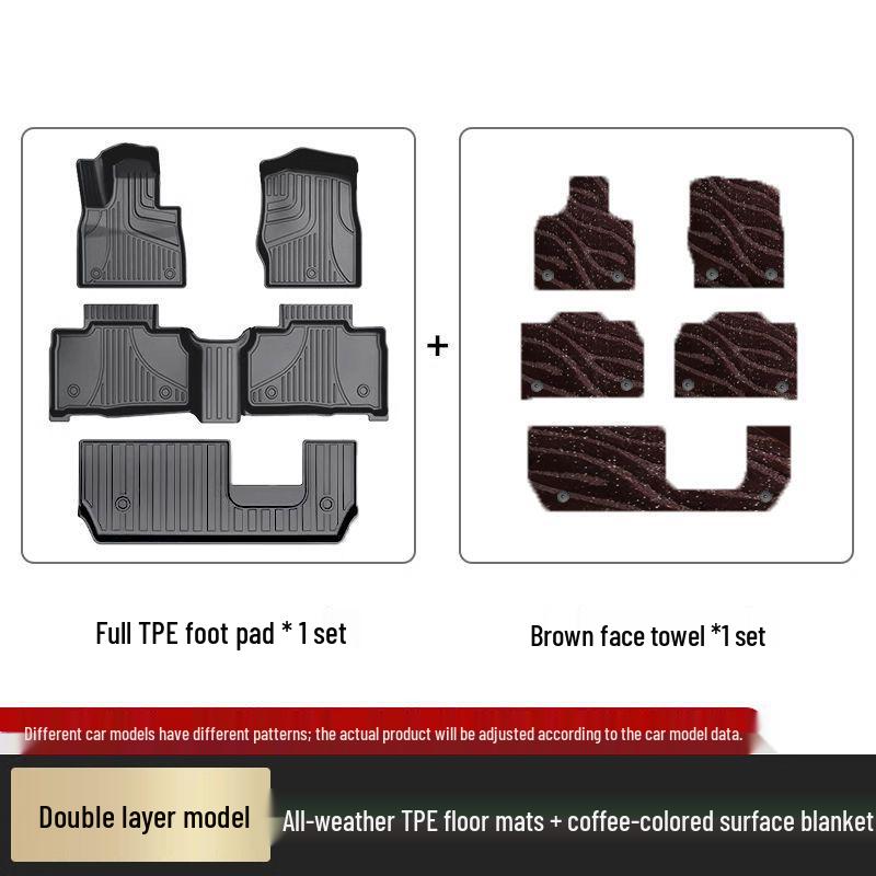 Cadillac XT6 TPE Carpet Floor Mats (2020-2025 Models) - Original Style, Full Surround
