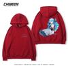 League of Legends LOL Lingluo Puppe Gwen Print Herren Kapuzensweatshirt Herbst und Winter Outdoor Plus Samt Locker Erwachsene Oberteile