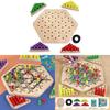 Wooden Geometric Chain Triangular Board Game For Brain Training And Family Interaction