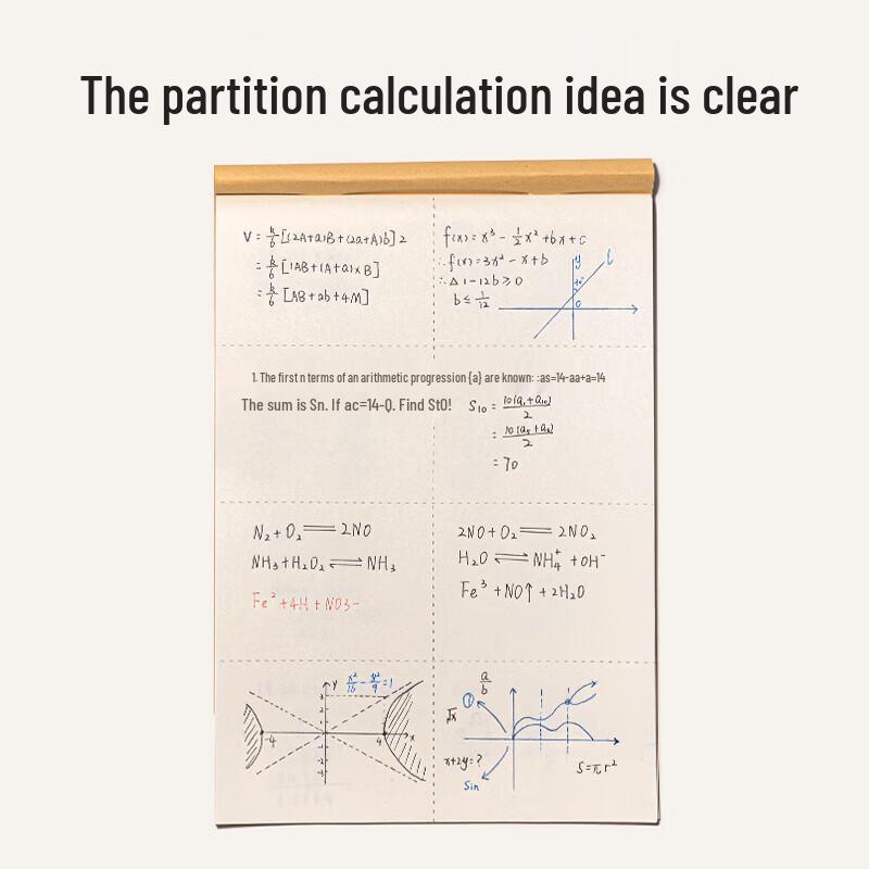 Deli B5 Partitioned Draft Notebook, 5-Pack