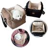 Portable Car Safety Pet Seat: Removable, Washable and Cozy Travel Nest for Dogs and Cats