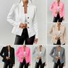 woMen's Autumn/Winter Blazer Suit Coat with Button Flower Pattern - Luxury Casual Workwear