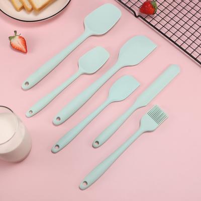 6Pcs Silicone Spatula Set Food Grade Cooking Utensils Set Non-Slip Heat Resistant