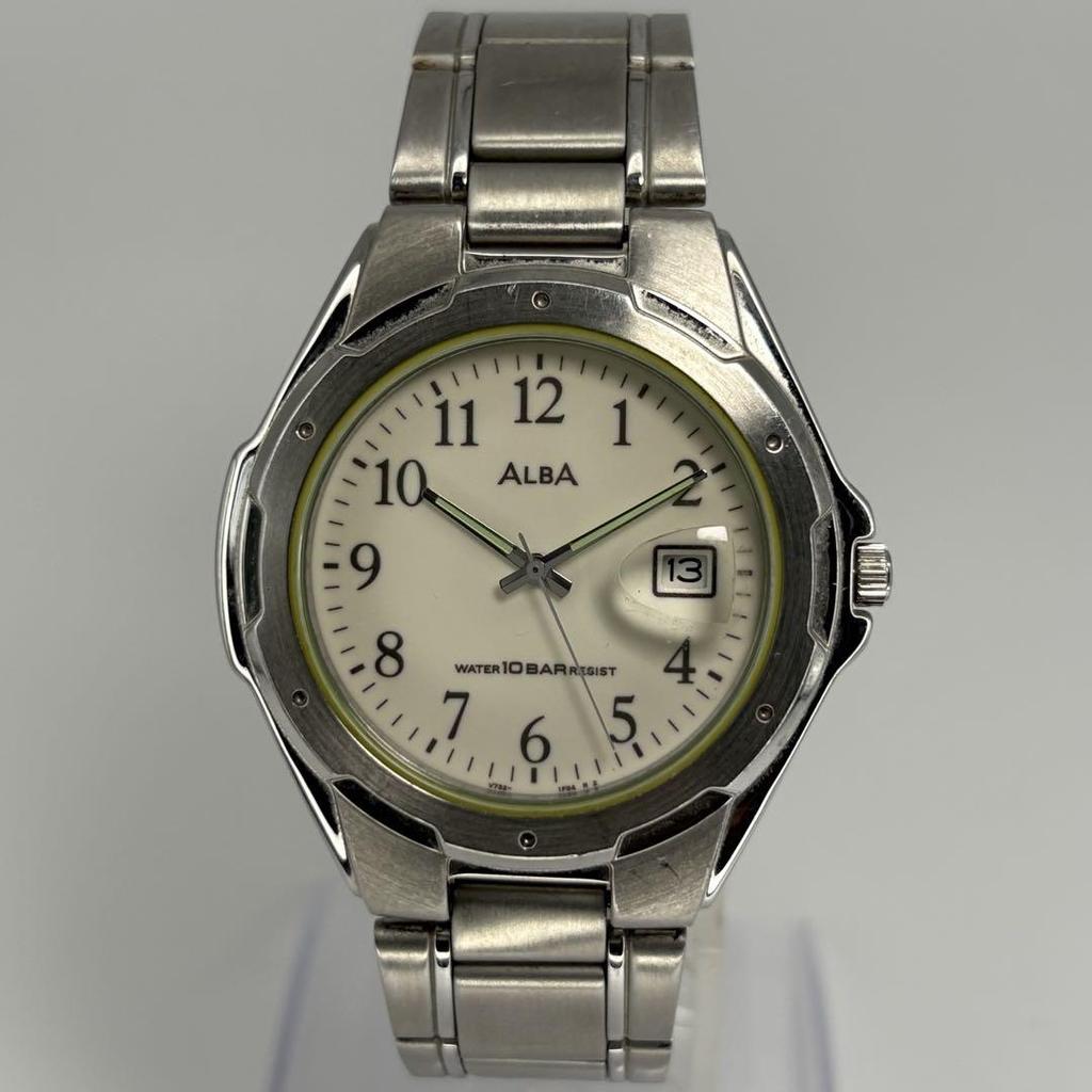 [USED] SEIKO Alba Quartz Watch with Battery Replaced and Genuine Bracelet