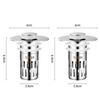 Universal Anti-Clog Push-Type Wash Basin Drain Filter and Deodorizing Stopper