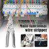 8,5 Zoll Multifunktionaler Industrieller Drahtabisolierer Schneider Crimpzange Schwerlast Rostfreier Stahl Elektrikerzange Ergonomischer Griff
