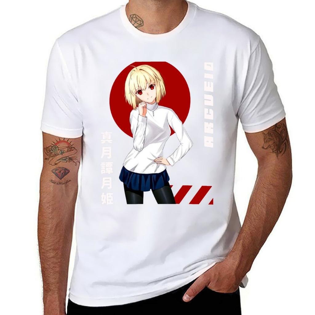 Arcueid - Shingetsutan Tsukihime T-Shirt T-Shirts für Mann grafisch lustig Anime T-Shirts für Mann T-Shirt