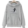 Felpe Grafiche Pinguino Nihilista PERCHÉ Abbigliamento Mem Pinguino Donna Uomo Felpe Casual Autunno Inverno Manica Lunga Pullover Y2K