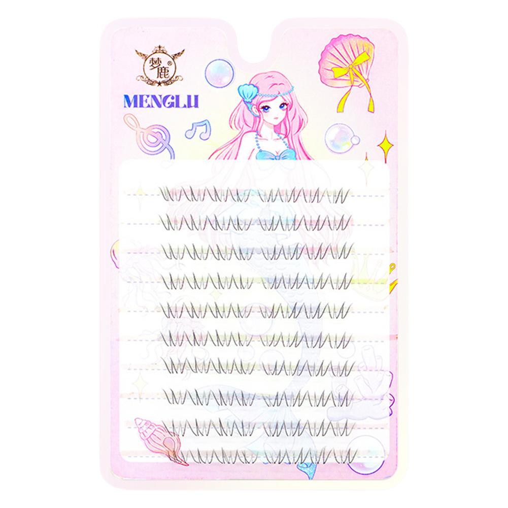 Natural Lower Eyelashes Self-adhesive Fairy Fake Lashes Segmented Manga Bottom Lashes Enlargr Beauty Eyes Daily Makeup