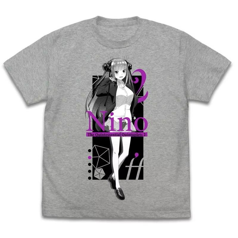 Miku Nakano The Quintessential Quintuplets Anime Print T Shirt Unisex Crew Neck Short Sleeve Casual Streetwear Fashion Tees Tops for Men Women