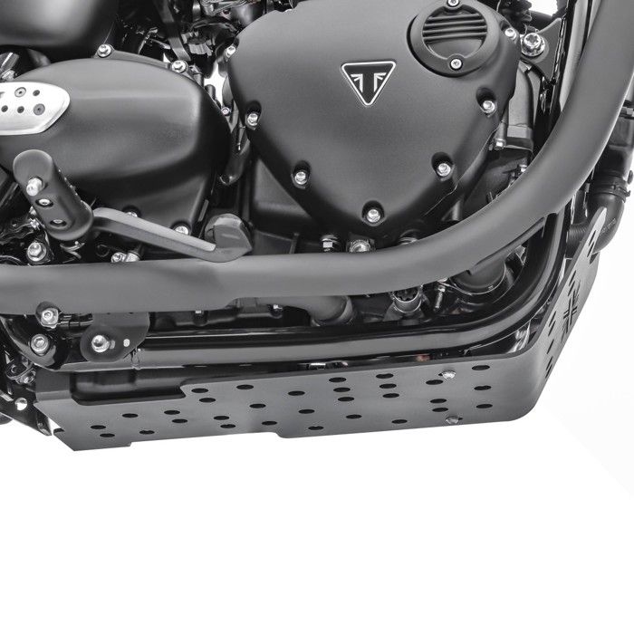 Engine Guard for Triumph Bonneville T120 16-25 Engine Protection Aluminium Noir