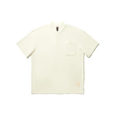 X Jackie Chan Kung Fu Serie Einfarbiges Locker geschnittenes Poloshirt Herren Tops Elizabethan APLU029-2