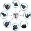 International Travel Converter Plug: HK, Korea, UK, Germany Standards