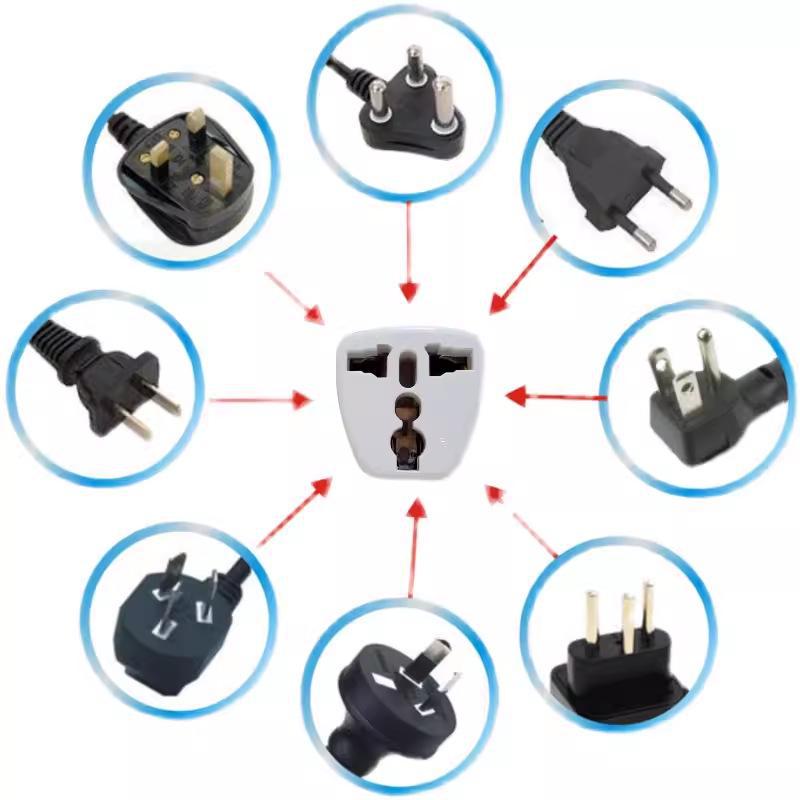 International Travel Converter Plug: HK, Korea, UK, Germany Standards