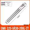 Shockproof EMR CNC Milling Cutter Holder - Round Nose, Bull Nose & Flat Machining Extensions (R4, R5, R6)