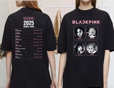 Graphic Black Pink Shirt  Black Pink World Tour 2025 Shirt   Blink Fans Unisex T-Shirt