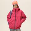 Unisex Outdoor Hiking Jacket With Removable Hood Windproof Breathable Waterproof Shell Winter Trekking Mountaineering