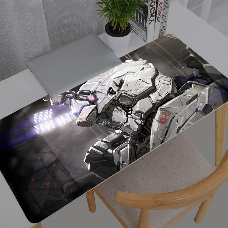 Mouse Pad Mobile Suit Gundam Anime Gamer Gaming Accessories New Varmilo Keyboard PC Computer Desk Mat XXL Carpet Mousepad