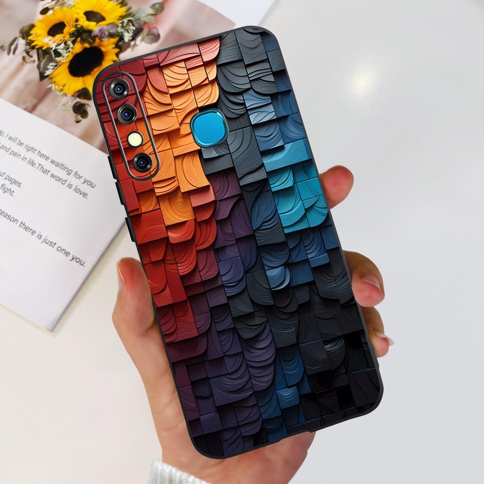 For Infinix Hot 8 2019 Case Cute Panda Butterfly Soft TPU Phone Case For Infinix Hot 8 Hot8 Back Cover X650C X650B Coque Bumper