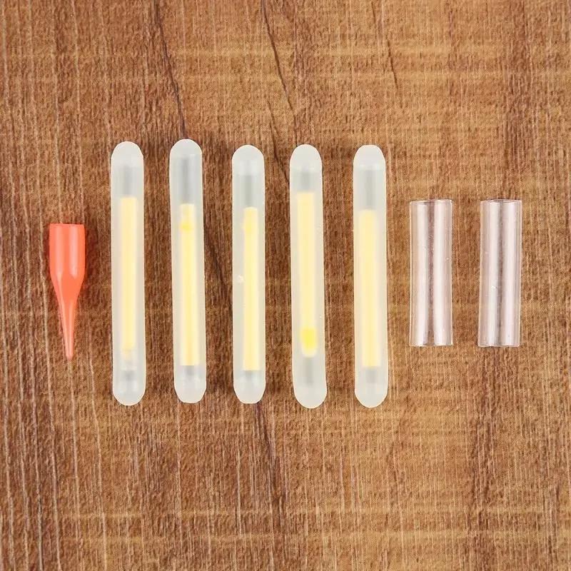 50Pcs Luminous Fishing Float Fireflies Fishing Float Fluorescent Lightstick Night Float Rod Lights Dark Glow Stick Tools