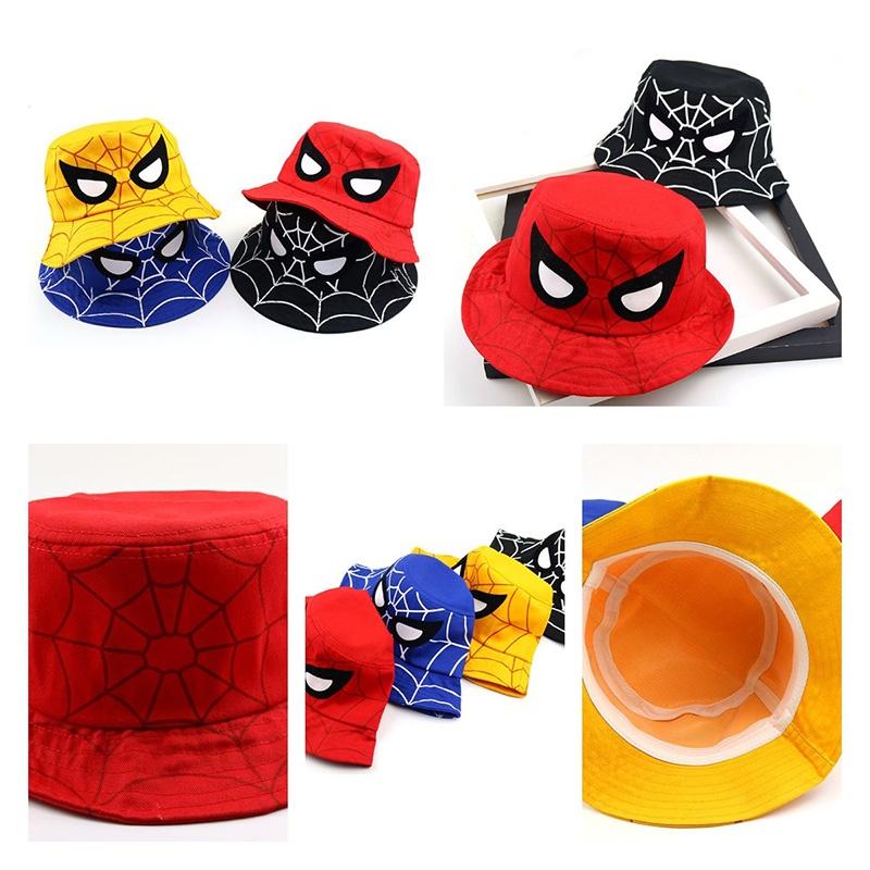 Spider-Man Fischerhut für Kinder, Baumwollmaterial, Perfekter Sommer-, Herbst-Winterhut