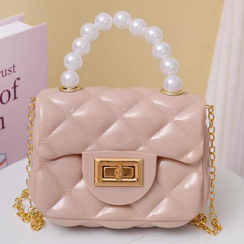 Детская сумка через плечо, сумка-желе, жемчужная сумочка