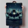 Custom F Fighter Jet Metal Wall Art Modern Military Home Decor Living Room Study Hanging Decoration