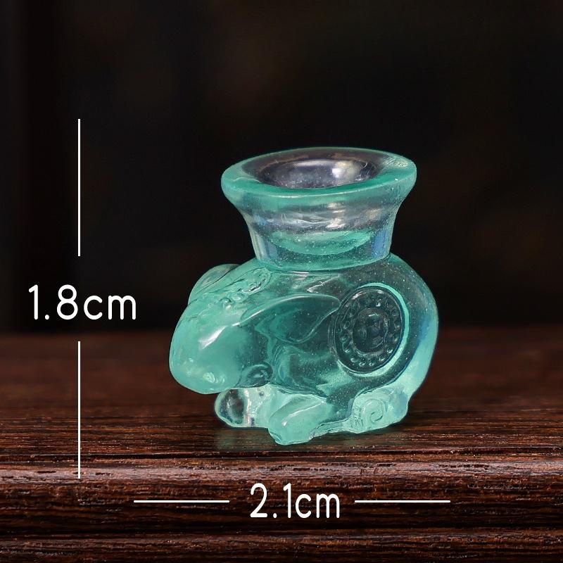 Micro-landscape Ornaments, Luminous Simulation Bronze Wares, Car Garden Landscaping Resin Craft Decorative Small Ornaments