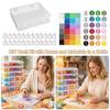 24 Color Bean-packing Material Package Color Label Stickers Bean Storage Box  Children Toys
