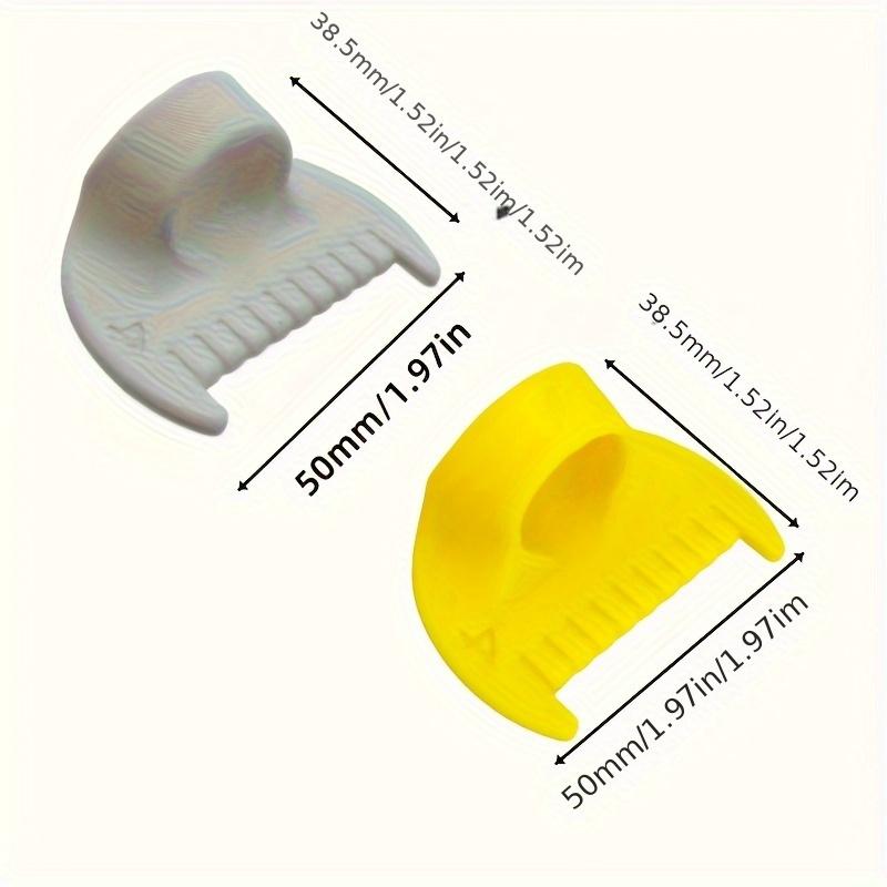 1/2 Inch Simple Stitching Tool - Durable Plastic Edge Stitching Lock and Knitting Tool, 4mm and 3mm Spacing, Ergonomic Design, Smooth Surface,