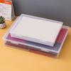 Plastic Storage Box with Latching Lid for Paper and Classroom Organization Stackable Document Holder Magazine Organizer