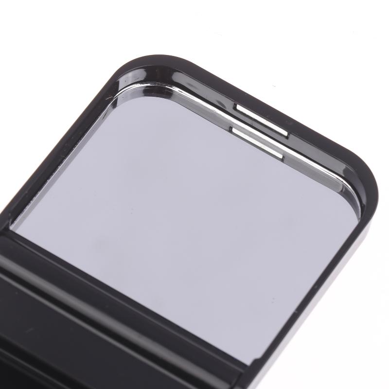 Portable Traceless Soft Flat Foundation Brush Set Ultra-Thin With Built-In Mirror One-Character Design Flawless Base Makeup