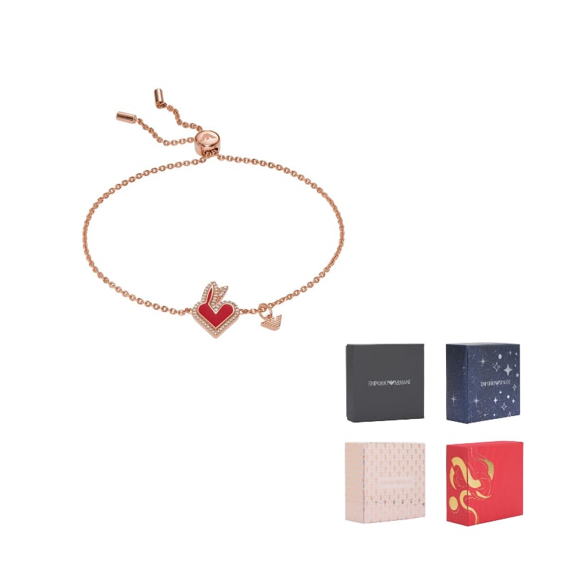 Emporio Armani 925 Sterling Silver Bracelets Women's Rose Gold EG3567221