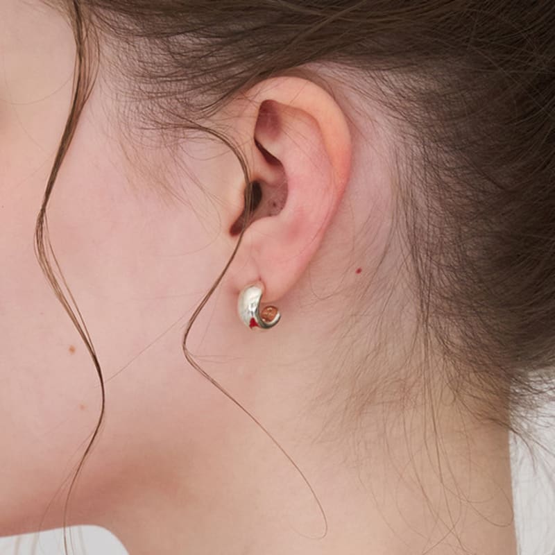 STILL INSTANT Rose with Dew - Earring 09