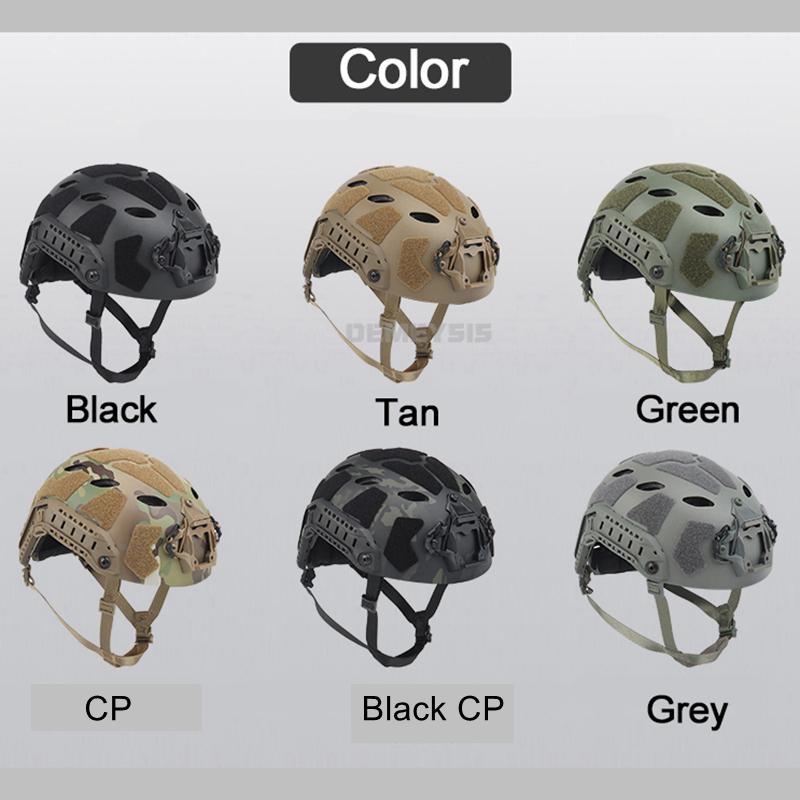 Casco Tattico Veloce Airsoft Giochi CS Caschi Sport Outdoor Caccia Tiro Paintball Protezione Testa