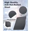2 Pcs 8" x 8"x1/4" Steel Plate, A36 Square Hot Rolled Steel Base Plate, 1/4 Inch Thick Weldable Metal Plate for Structural Support and Industrial Use