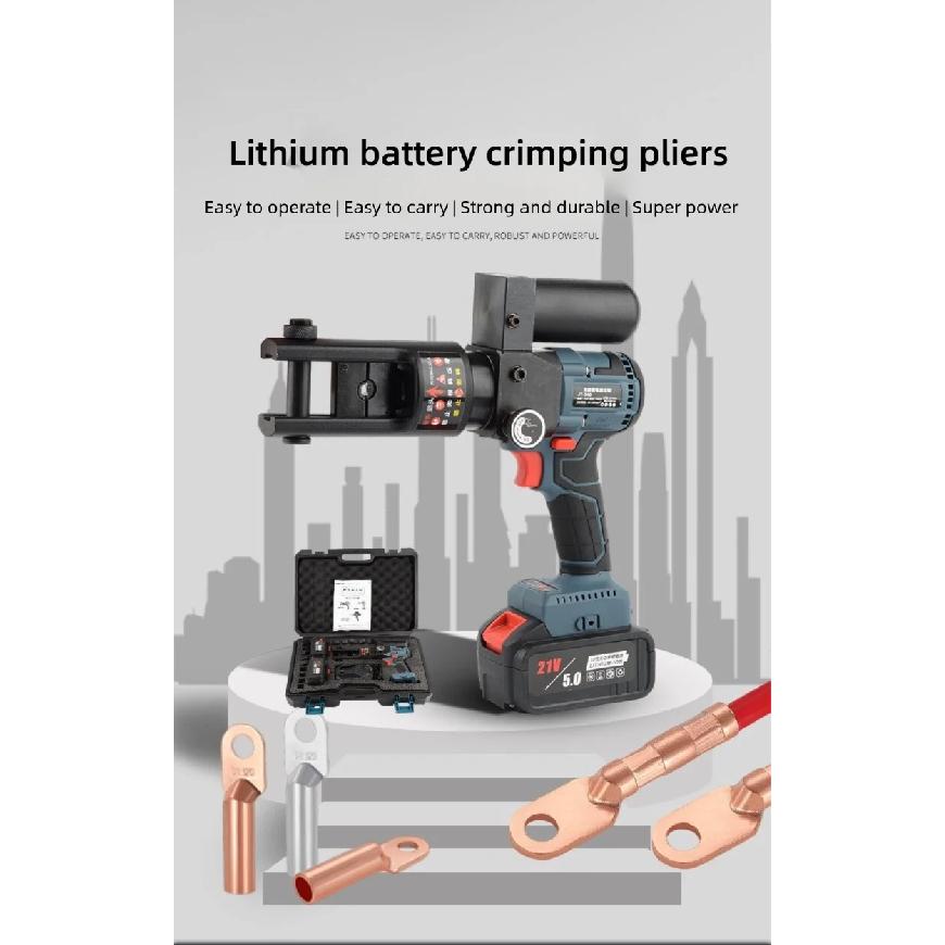 SL240 Brushless Motor Rechargeable Electric Hydraulic Crimping Tool Copper Nose Terminal Crimp Hydraulic Tool For Electricians