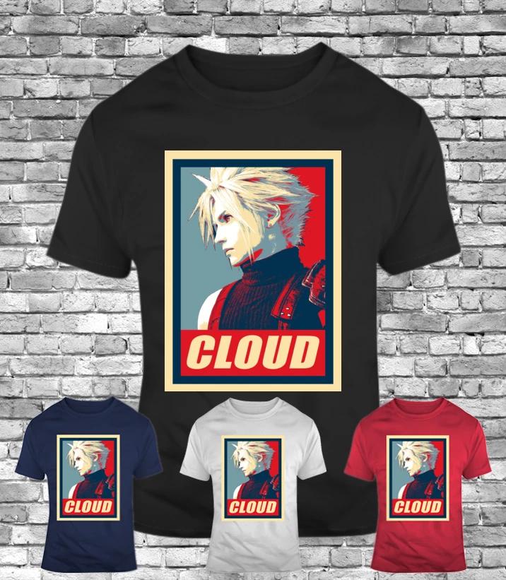 Cloud Final Fantasy VII Remake Strife game Stay Home funny gift t-shirt ffvii XL