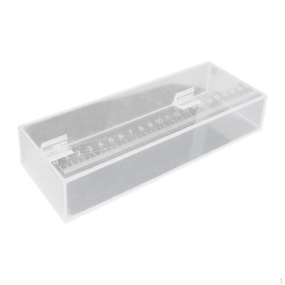 Acrylic Aquarium Fish Tank Box, Breeding Reusable Box with Scale, Storage