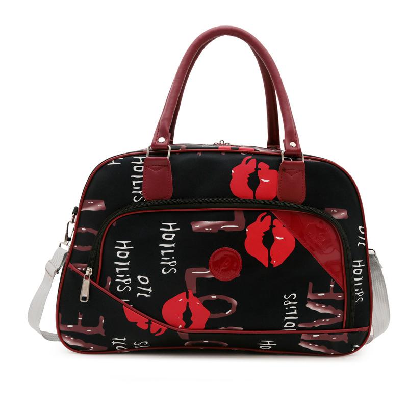 Women's Personalized Niche Print Portable Travel Bag Practical Storage Clothing Luggage Bag
