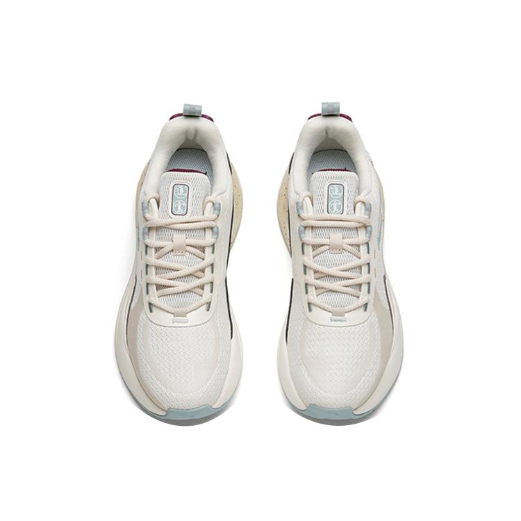 New Anta Pursuing Clouds Lightweight Cushioning Low-Top Sports Casual Shoes Women's White Gray Black 922218873-2