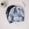 Cross-Border Trendy Tie-Dye Knitted beanie Unisex Hip-Hop Sports Warm Japanese Style Thickened Cold Hat