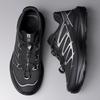 Mode Freizeitwandern Herren Wanderschuhe Rutschfeste Outdoor-Sneaker Schnürung Laufende Mesh-Schuhe Rutschfeste Herren Freizeit-Schuhe Weiche Sneaker