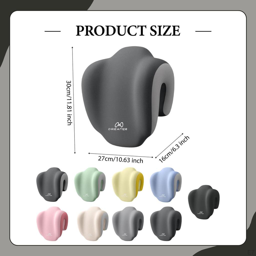 Pillow Memory Foam Breathable for Men Women Neck Support Office Chair