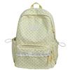 Sweet Lace Trim Rucksack Large Capacity Student School Bag Y2k Polka Dot Backpack  Outdoor Use