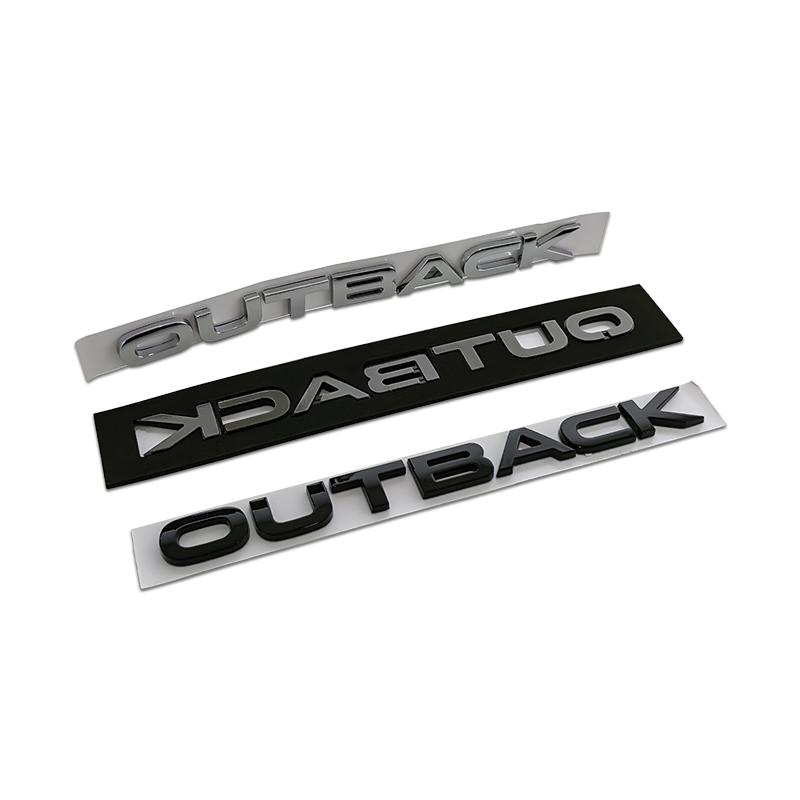 NRF1  21.5X1.8CM 3D ABS Car Styling Front Hood Badge Body Letters Emblem Stickers for Subaru Outback Logo Forester Legacy Accessories