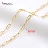 Multi Styles 14K Gold Plated Brass Necklace Chain Bulk for Jewelry Making Findings,DIY Jewelry Making Components Wholesale