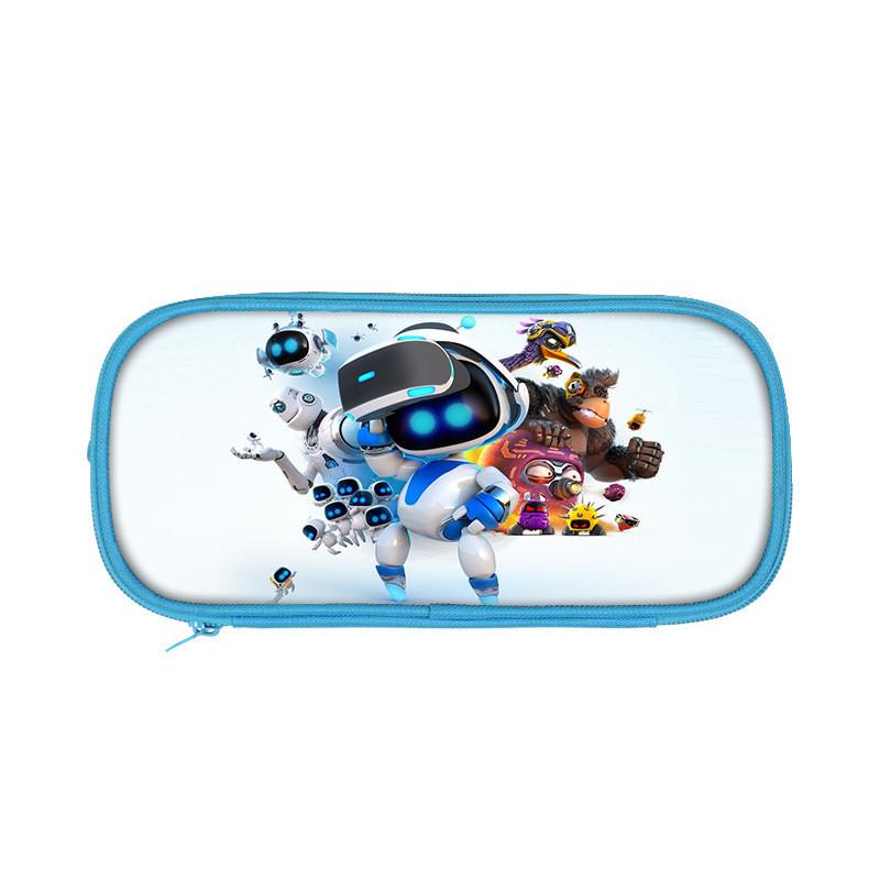 Astro Bot Themed Space Robot Double Layer Pen Pouch For Students And Young Creatives