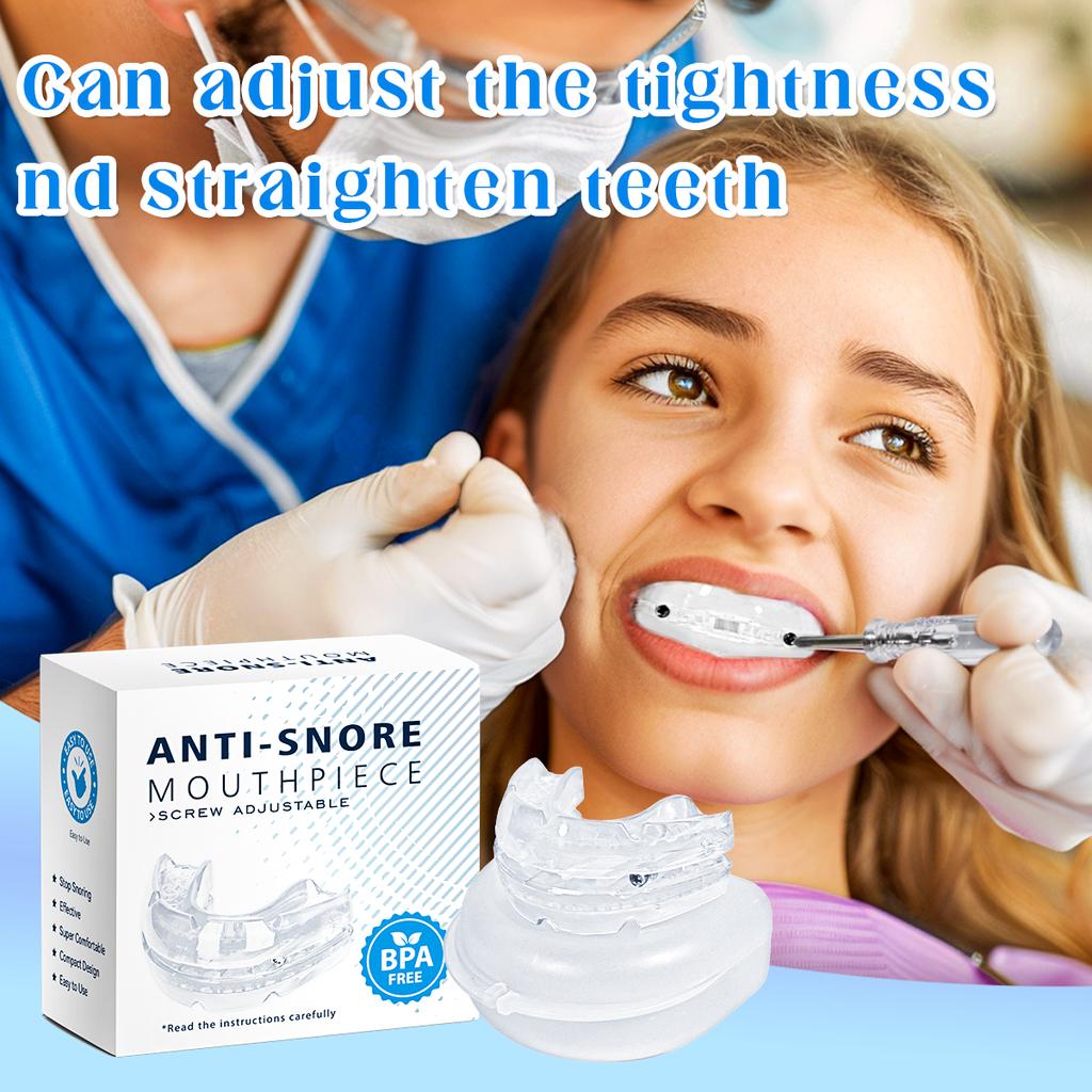 Anti-Schnarch-Mundschutz Verbessern Sie den Schlaf Einstellbarer Schnarch-Mundschutz Anti-Apnoe Zähne Bruxismus Schnarchstopp-Gerät Mundstück