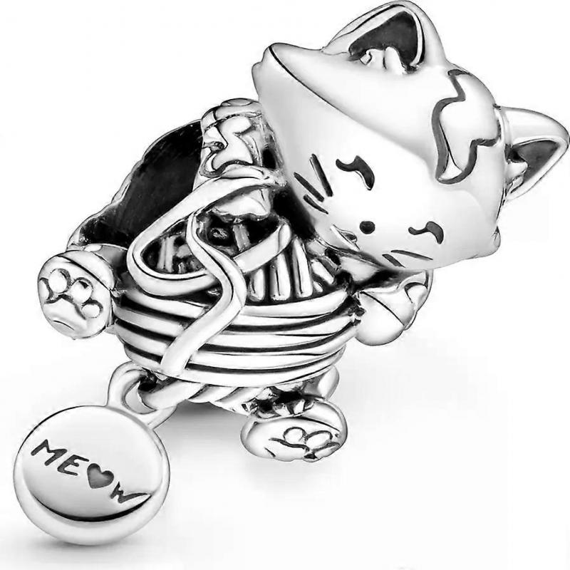 Moment Series - Cat with Colorful Beads - Pendant